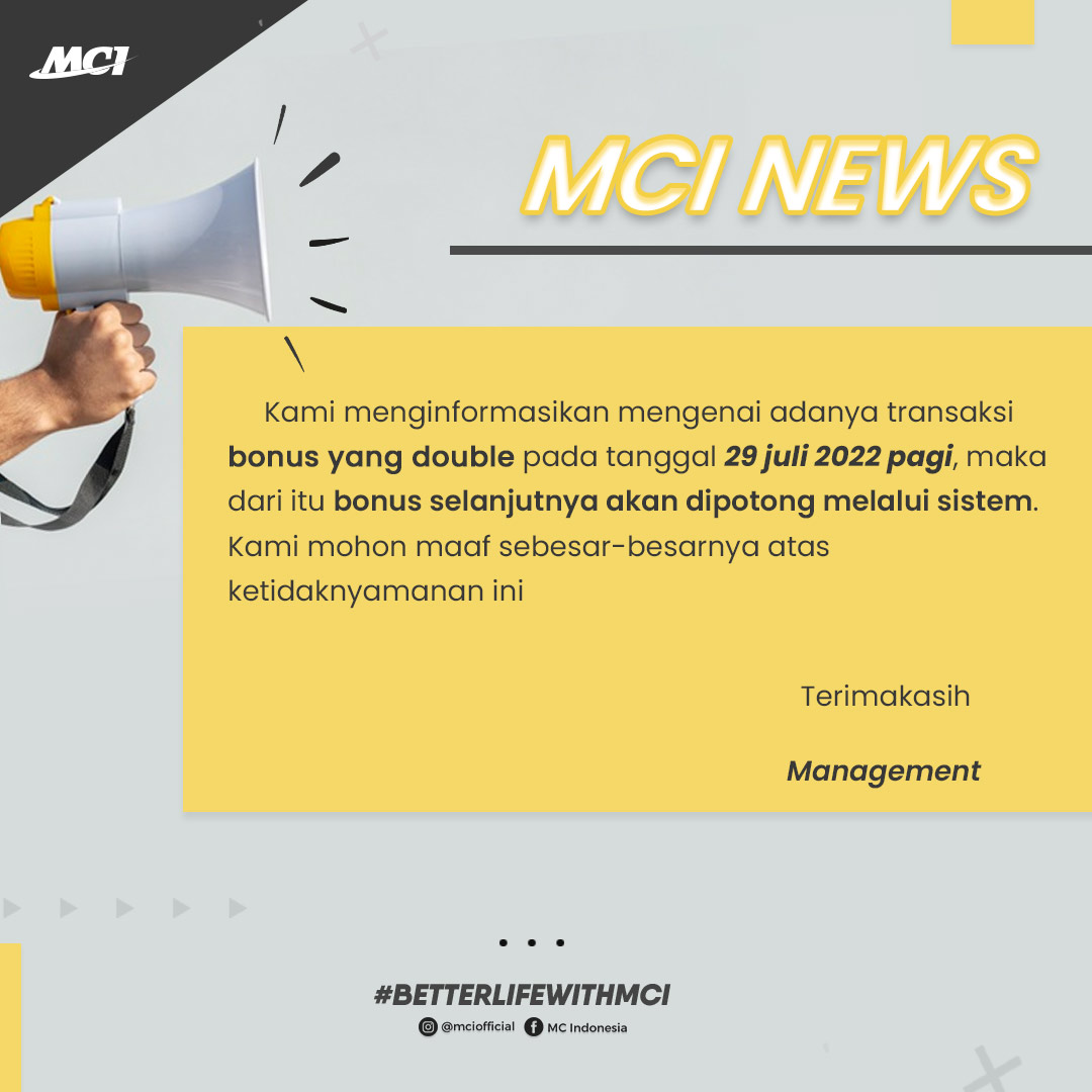 MCI NEWS!!