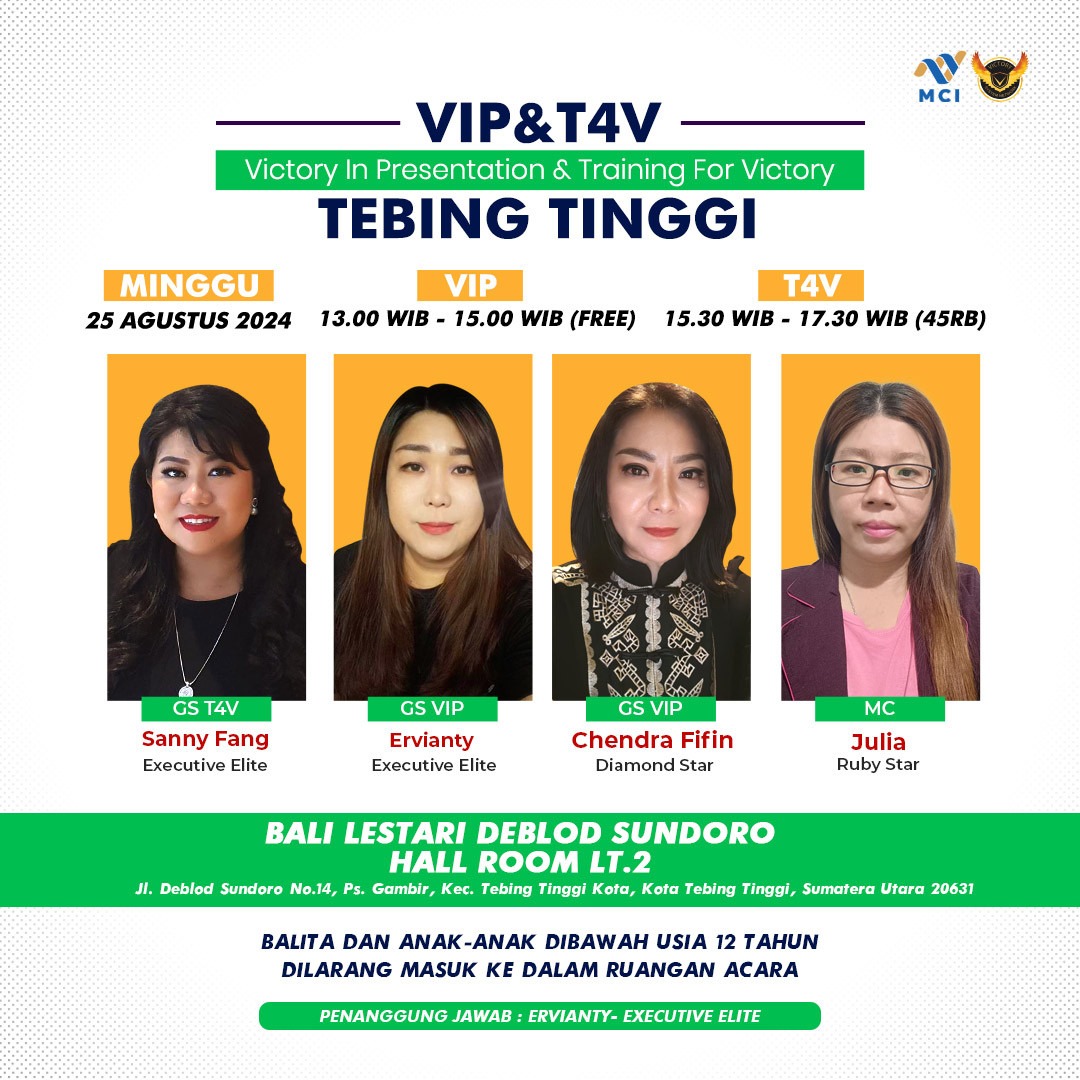 VICTORY IN PRESENTATION & TRAINING FOR VICTORY TEBING TINGGI