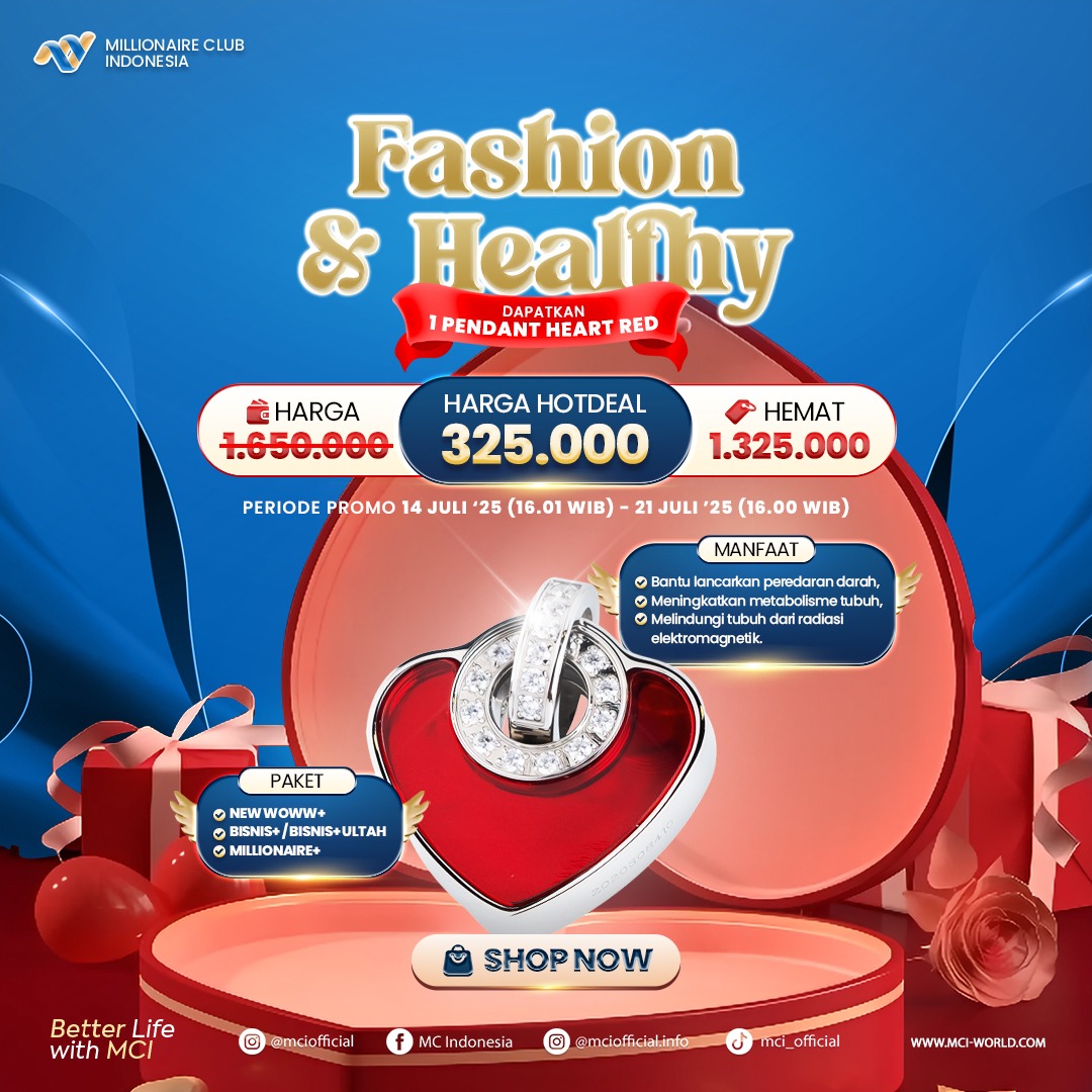 Hot Deal Pendant Heart Red