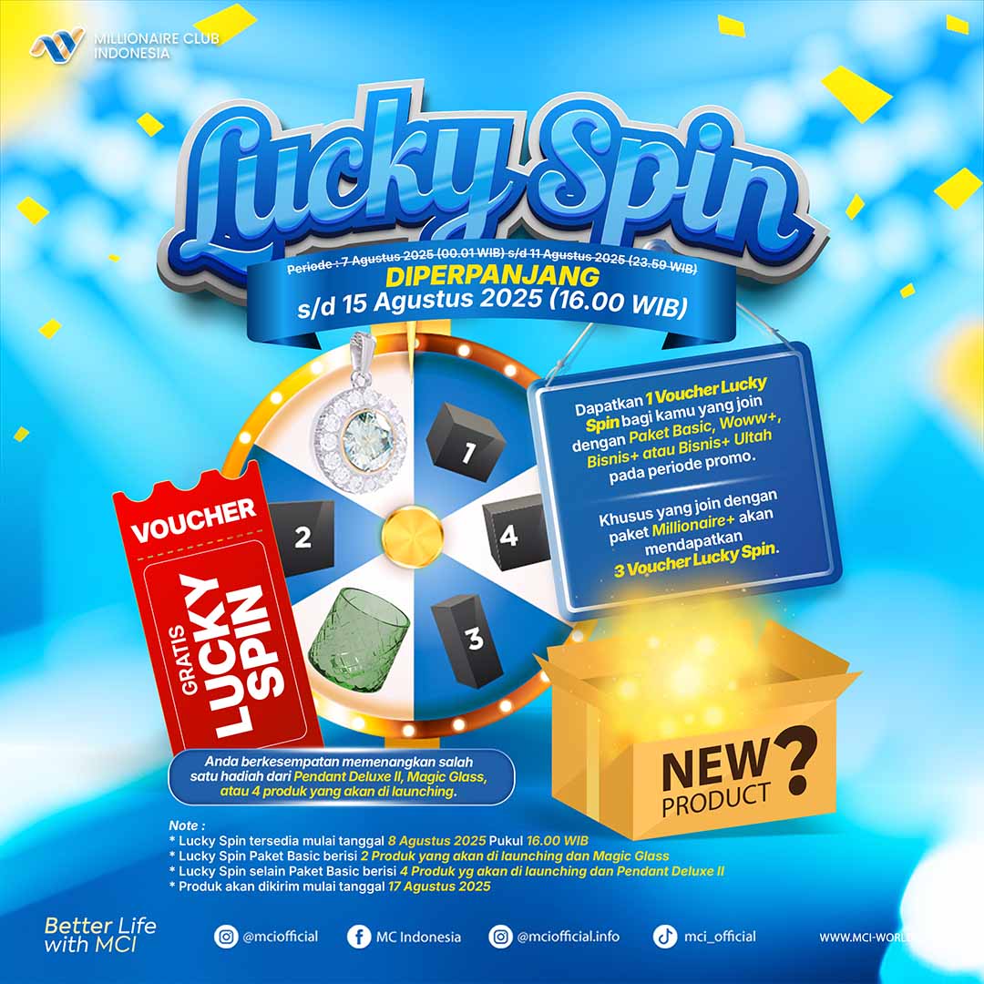 LUCKY SPIN MCI – Periode Diperpanjang!